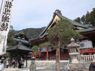 Outside the temple