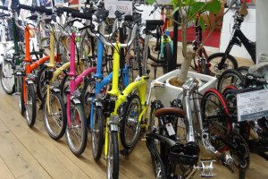 BROMPTON folding bike in many shades of candy colors