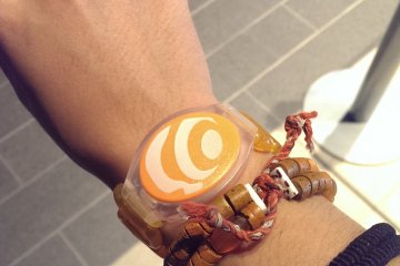 <p>The wrist-band that doubles as ticket</p>