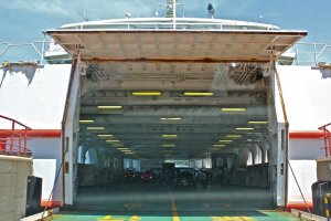 The ferry vessels can fix approximately 100 passenger vehicles including motorcycles, buses and cars.