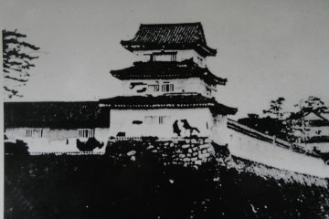 Tsu Castle as it looked about 140 years ago