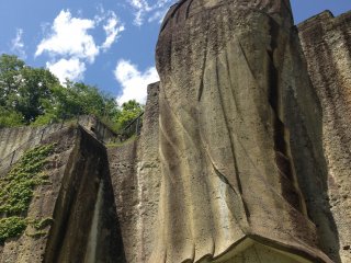The Peace Kannon was carved out of rock following World War II in an effort to promote world peace