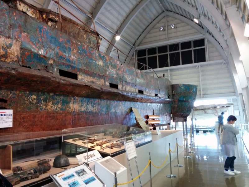 <p>This North Korean spy ship, which was recovered after being sunk by the Japanese coast guard, is proudly displayed at the center of the museum.&nbsp;</p>