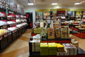 <p>Japanese desserts, colorful candy and many kinds of souvenirs for sale</p>