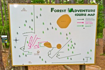 Here&#39;s an overview of the Forest Adventure course map which includes the Adventure Course and Canopy Course.