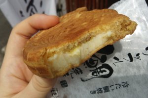 This is one of their cold taiyaki, with a sweet potato and creamy custard filling