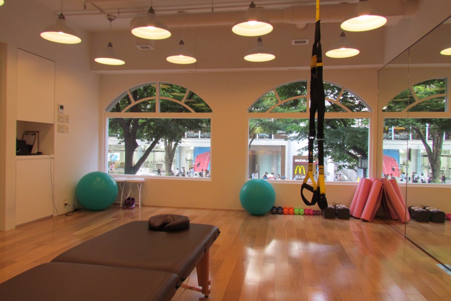 Nohara by Mizuno's fitness studio is bright and airy