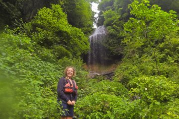 <p>One of the many stop of the trip, a beautiful waterfall</p>