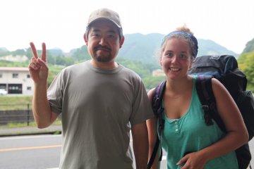 <p>A professional tour guide Hiro-san and Me</p>