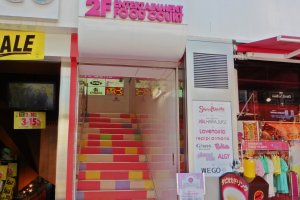 Follow the colored stairs at the end of Takeshita&nbsp;Street!