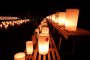 أضواء في الخندق المائي لقلعة فوكوي
