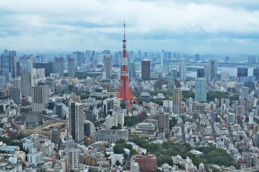 从六本木森大厦看到的东京塔