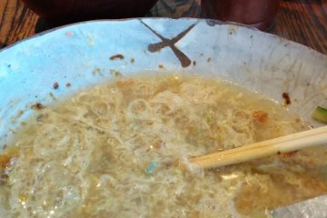 <p>Chi-tan-tan is the egg dish you make after you have eaten all the noodles</p>
