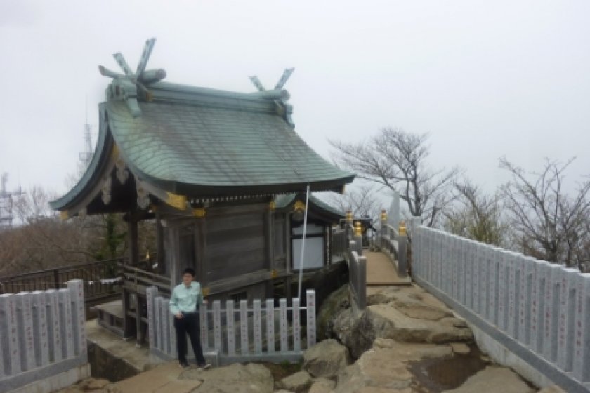 Shrine on the summit of Mt Nyotai
