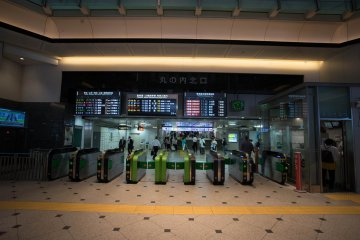<p>Ticket barriers ready to brace the rush hour foot traffic</p>