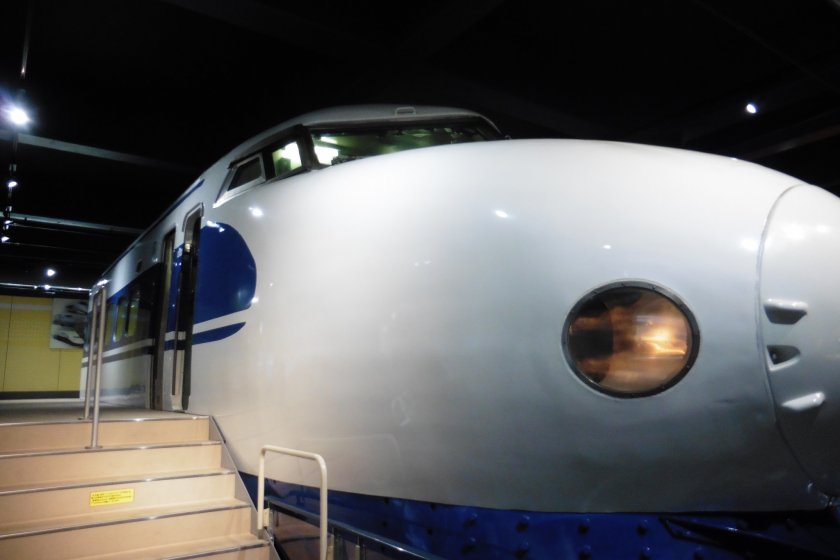 Visitors can board a Series 0 Shinkansen,the first train that ran between Tokyo and Osaka