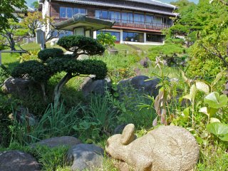 A view of Rai Tei restaurant from the Japanese garden