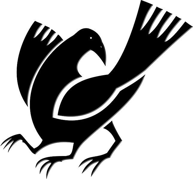 Ятагарасу - легендарная трехлапая ворона