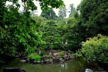 <p>The pond is the heart of a garden originally designed by Muso Soseki (but probably extensively remodeled over the years)</p>