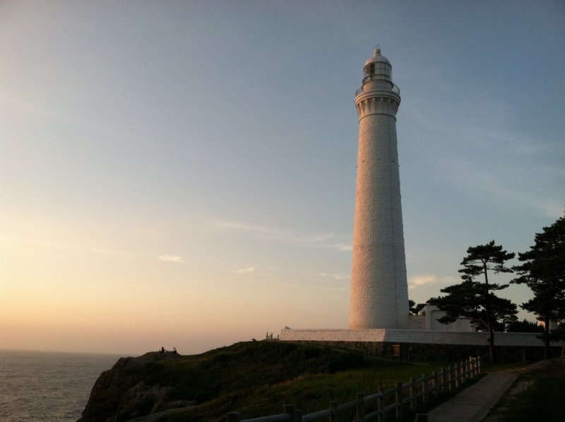 <p>Sunset at Hinomisaki Lighthouse</p>