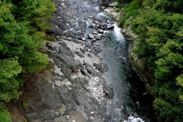 <p>Fishing in the Katsura River</p>
