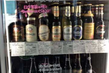 Some of the European beers that Bier Markt has in stock