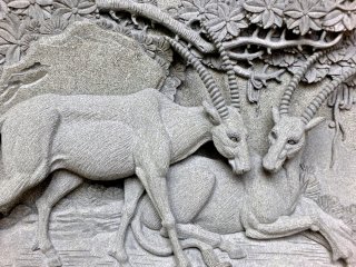 Antelope carving