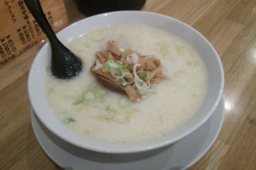 <p>Salt-based, soy milk ramen - a more unusual addition to the menu</p>