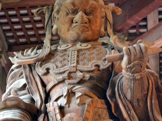 Statue of&nbsp;Koumokuten,&nbsp;Virupaksa,&nbsp;one of the Four Heavenly Kings