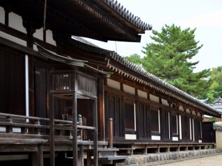 Wooden building of a dark-brownish color was silent