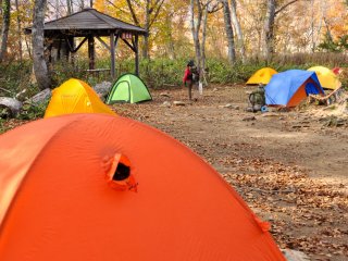 Camping area at Yama no Hana