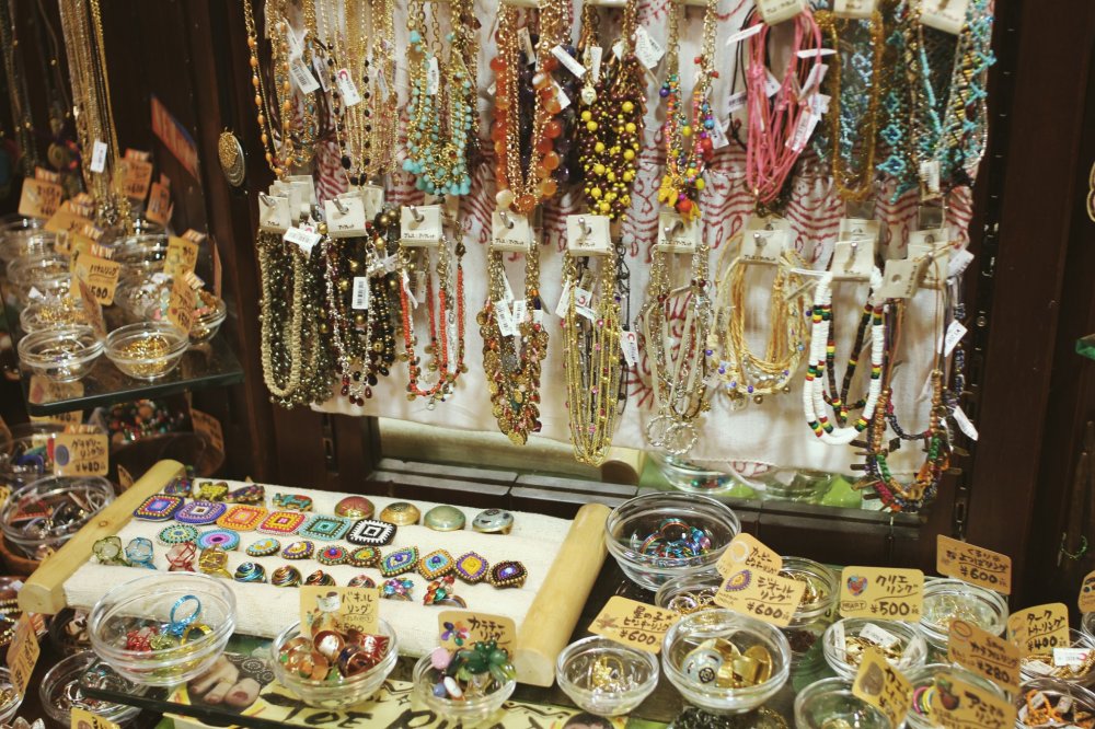Jewellry on display