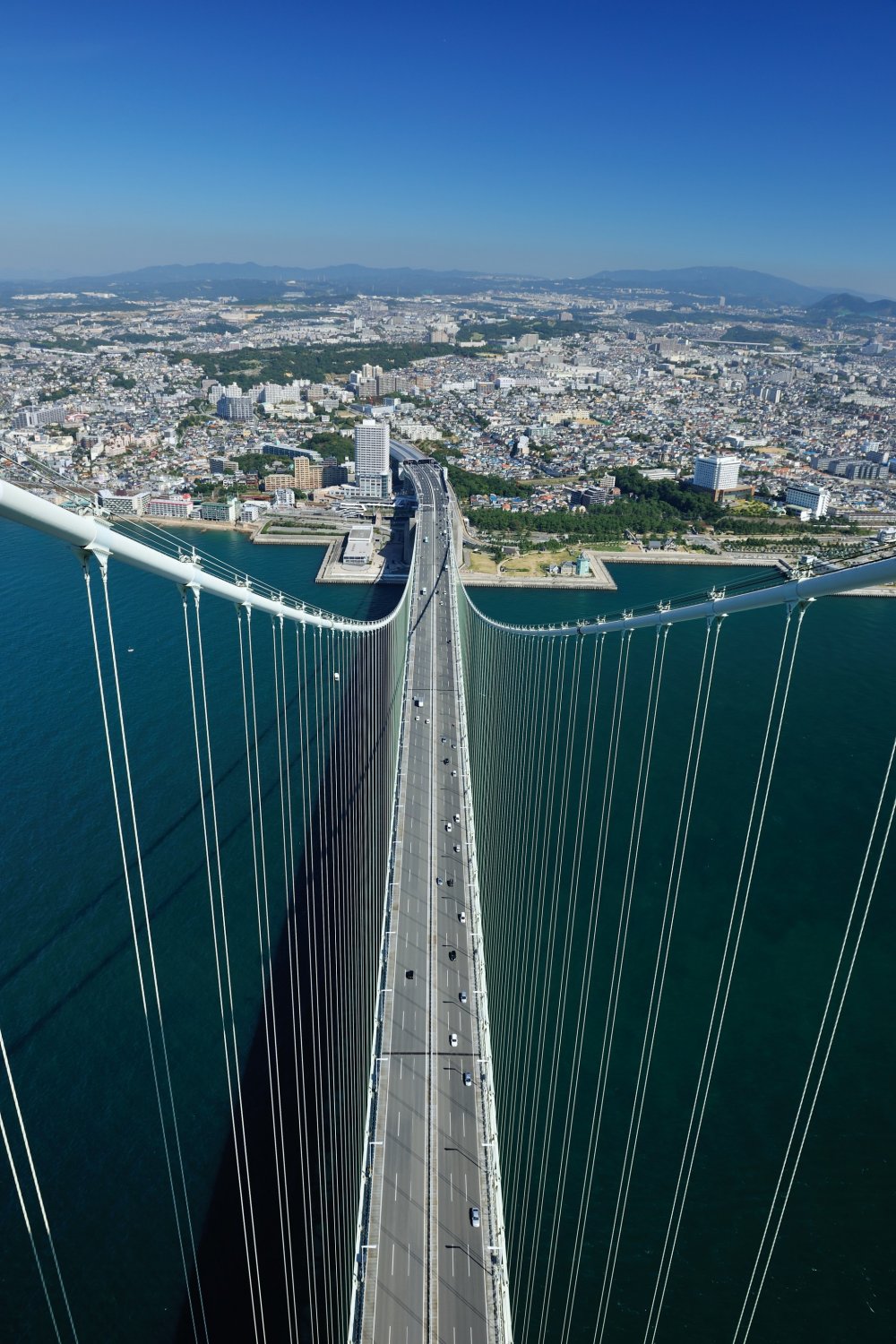 Pemandangan Dari Jembatan Akashi Hyogo Japan Travel
