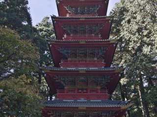 Impressive pagoda, reconstructed 1819, after the original from 1650 burned down