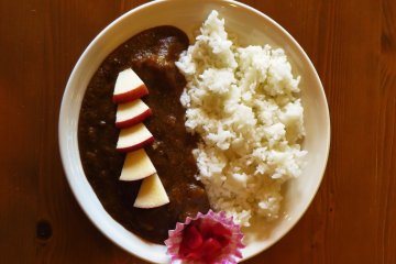 <p>Abe apples&#39; apple curry was so good</p>