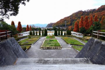 <p>Looking down at part of the spacious Culture Park in Fukui</p>