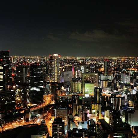 Magníficas Vistas Noturnas de Osaka