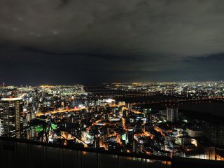 The view of the area around the mouth of Yodo River, which is in the southwest part of Osaka
