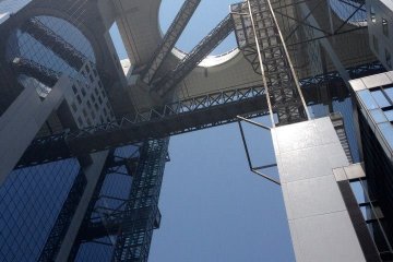 <p>The view from below the&nbsp;Umeda Sky Building,&nbsp;Kita-ku, Osaka</p>