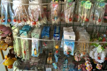 <p>Check out the kawaii strawberry souvenirs at the Main building.</p>