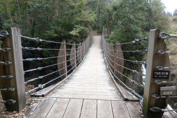 <p>A bridge runs to the other side of the bank, though you can&#39;t get close to the falls themselves</p>