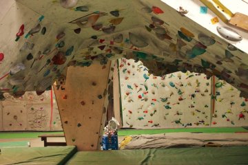<p>A view of the bouldering cave.</p>