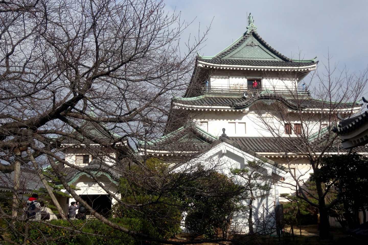 The main keep of Wakayama Castle, as seen from the inner courtyard