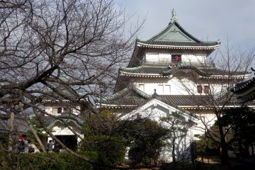 <p>The main keep of Wakayama Castle, as seen from the inner courtyard</p>
