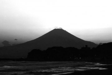 Mt.Fuji and dusk; a great time to be here.