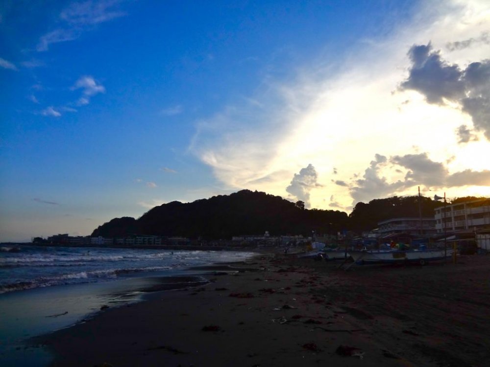 Sunset in Yui-ga-hama Shore
