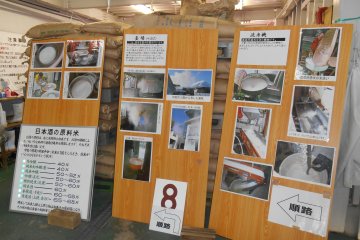 <p>Explanations of the sake brewing process</p>