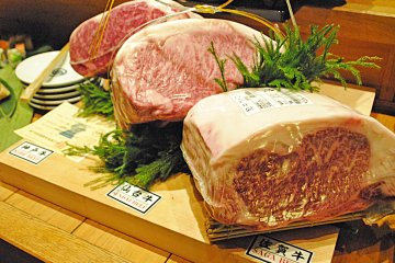 <p>Three varieties of high quality Japanese&nbsp;wagyu&nbsp;beef</p>