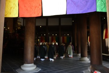 <p>A Buddhist service was taking place</p>
