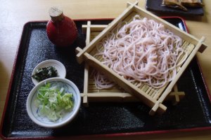 Sakura udon, a seasonal special